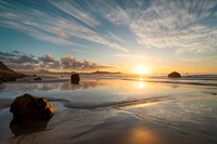 Atardecer en la playa - Playa de Famara, Teguise.