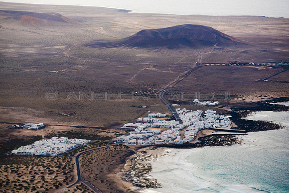 La Caleta de Famara - Vista aérea