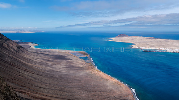 Risco, Río y la Graciosa - Norte de Lanzarote.