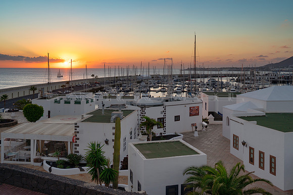 Atardecer en Marina Rubicón - Playa Blanca, Yaiza.