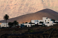 Tinguatón ante el Risco de Famara - Tinajo.