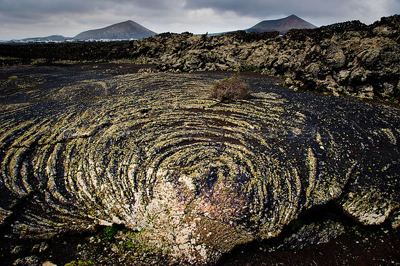 Lava Pahoehoe en La Geria - Lanzarote, Islas Canarias