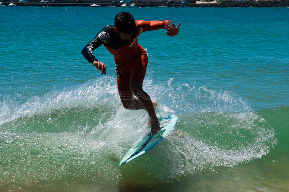 Danza aquática - Playa de Las Cucharas, Costa Teguise