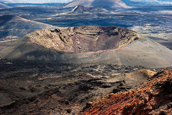 Cráter del volcán La Rilla - Lanzarote, Islas Canarias