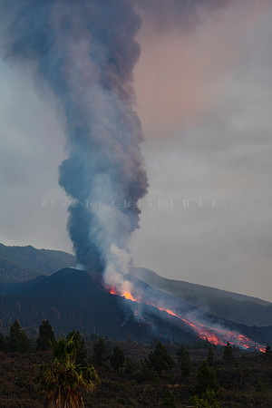 Erupción Volcán Cumbre Vieja - La Palma, Islas Canarias.