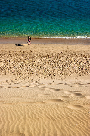 Sigue la sombra - Playa de Morro Jable en Jandía, Fuerteventura