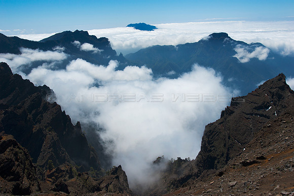 La Caldera de Taburiente desde el Roque de los Muchachos - La Palma